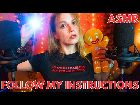 ASMR FOLLOW MY INSTRUCTIONS ear to ear