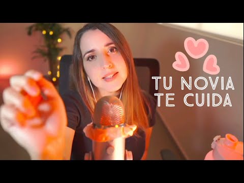 ASMR Tu novia CARIÑOSA te cuida y te consiente mucho