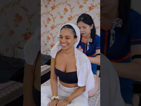 ASMR: Relaxing Thai Full Service Barbershop Massage Experience #shorts