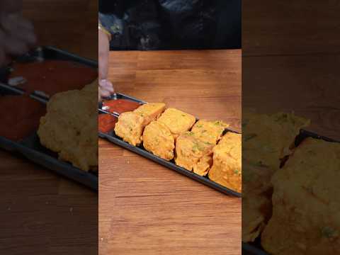 🔥 ASMR Mini Bread Pakora | Crispy & Fluffy | Satisfying Frying Sounds #shorts #asmr