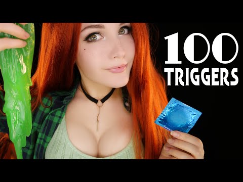 ASMR 100 TRIGGERS in 7 minutes 🌙✨АСМР 100 ТРИГГЕРОВ за 7 МИНУТ