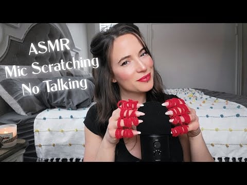 ASMR -Tingly Brain Melting Mic Scratching (No Talking) w/ Long Nails