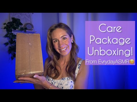 ASMR | 🎁 Care Package Unboxing | kindly sent by @EvrydayASMR [Relaxing Sounds & Cozy Vibes 💆‍♀️✨]