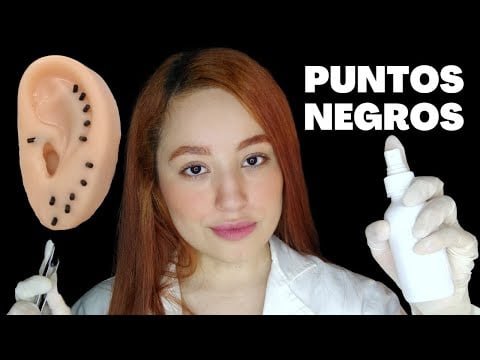 EXTRACCIÓN DE PUNTOS NEGROS | ROLEPLAY | ASMR Español
