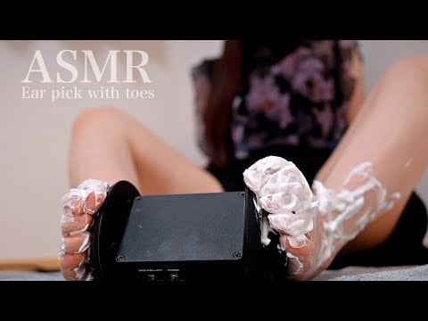 【ASMR/実写】素足✖︎クリーム泡🫧脳が喜ぶ足裏スクラッチ&耳塞ぎ💕【睡眠導入/Foot sole/Scratching/Tapping/No Talking/sleep/Relaxation】