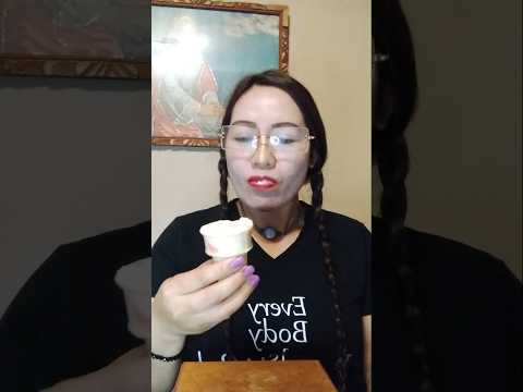 EAT ICE CREAM CONE  #shortsfeed #mukbang #eatingshow #everyone #food #funny #eating #satisfying