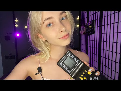 ASMR playing Tetris for the first time 💜 АСМР тетрис