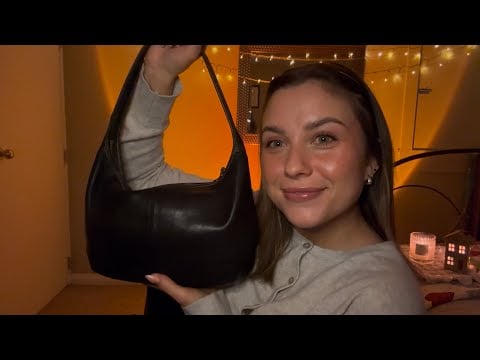 ASMR | What’s in my besties vintage Coach bag!! 🖤✨