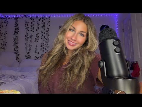 ASMR// TEXTURED SCRATCHING AND TAPPING, UNPREDICTABLE MOUTH SOUNDS 