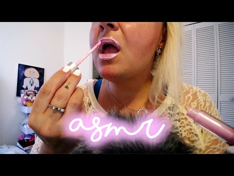 ASMR | 100 Layers of Lip Gloss | Counting layers | Whisper | Soft Trigger Sounds