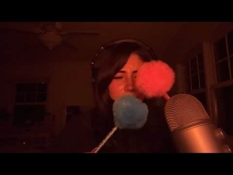 ASMR ~ Super tingly visual triggers! ( Eye following, Camera tapping, Guess the word tracing + more￼