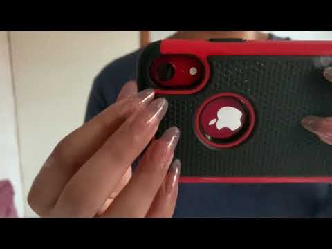 [ASMR] iPhone tapping & scratching lens tapping
