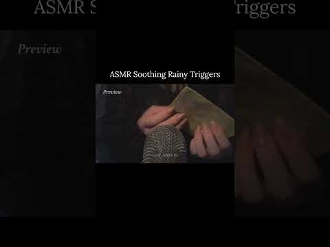 Which trigger sounded the most like real rain?☔️ #relax #shorts #notalkingasmr