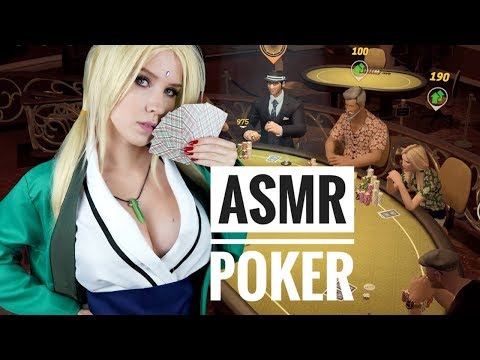 ASMR GAMING 🎮 ПОКЕР с Цунадой из Наруто ♠🃏♠ Близкий шепот АСМР