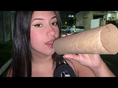 FIZ ASMR NO MEIO DA RUA