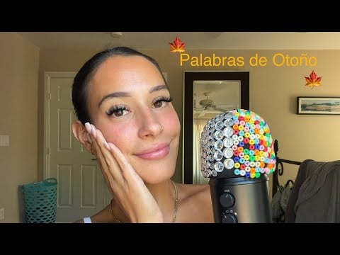 ASMR en Español🍂Fall Words in Spanish | Tingly Whispers