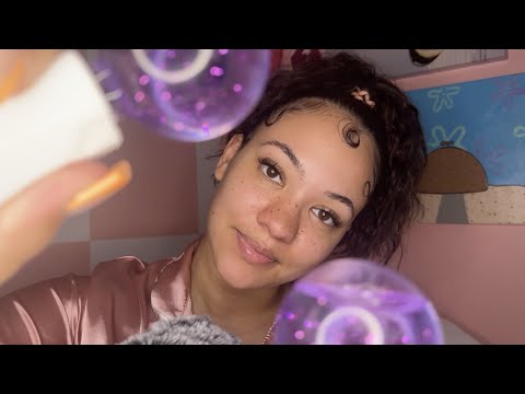 ASMR bestie gives you a facial | Sleepover Roleplay