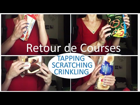 {ASMR} Retour de courses multidéclencheurs * crinkling * tapping * scratching * papier de soie