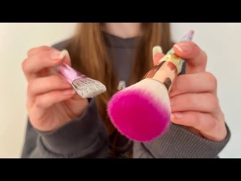 ASMR Doing your makeup | Actual Camera touching | Hair brushing | Camera Combing | lo-fi
