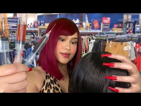 ASMR Jersey Girl At Marshall’s Gives U Scalp Scratch / Massage + Tingle Injections Roleplay lite gum