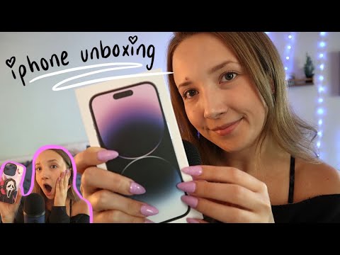 ASMR| Iphone 14 Pro Unboxing ✨Crisp Whisper✨