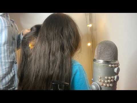 ASMR | PENTEANDO o CABELO da minha IRMÃ ✨🤍🥰