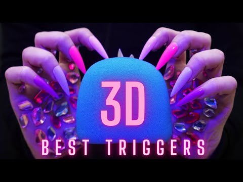 Asmr Sleep Triggers - Brain Melting Mic Scratching ,Tapping,Brushing & Massage -No Talking for Sleep