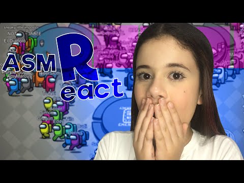 ASMR AMONG US - REACT AOS VÍDEOS MAIS BIZARROS DE AMONG US DA WEB