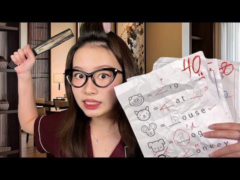ASMR Asian Tiger Mom Found Your Grades (you’re in trouble…)