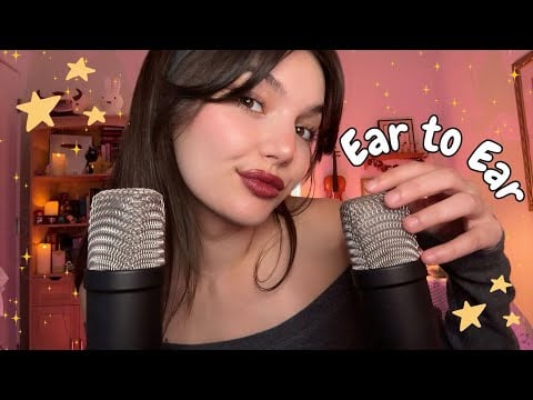 ASMR Ear to Ear Fast Mouth Sounds, Inaudible Whispers, Collarbone Tapping and Hand Sounds