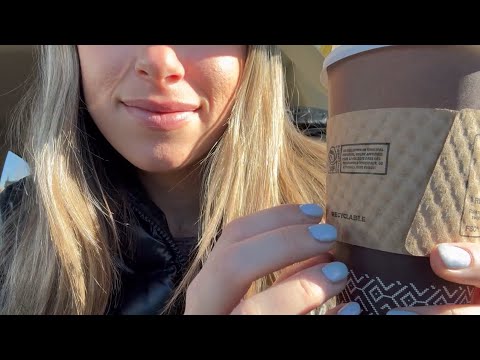 ASMR Car & Coffee Chit Chat 💗😴✨