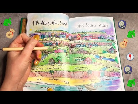 ASMR Animal Crossing Book (Whispered, Tracing)