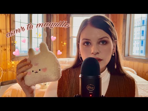 ASMR 💤te maquillo con cositas dentro de la cartera 💓 (메이크업) Rolplay 🤭