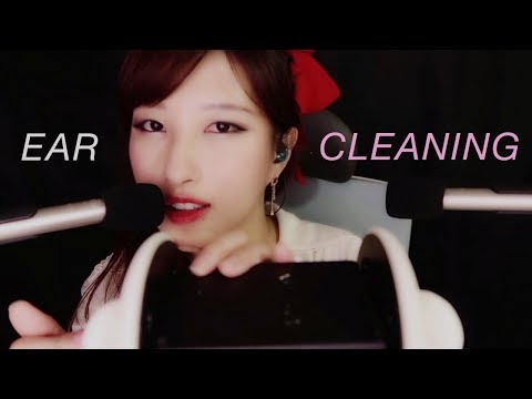 ASMR. Ear Cleaning w/Thick Metal Earpick (Whispering)