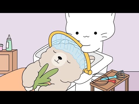 Alpaca's Head Spa And Haircut | ASMR animation