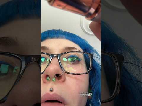 ASMR silently doing your brows (but i accidentally shaved one off 😨) #shorts #asmr