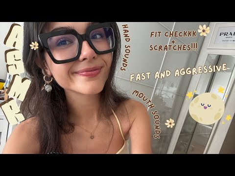 ASMR💫  ChaoticcC Fast and Aggressive Mouth Sounds + Hand Sounds + Lots of Rambling!!!