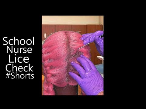 ASMR School Nurse Lice Check #Shorts
