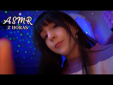 ⭐ASMR 2 HORAS Te Duermes en mis PIERNAS💜 [Sub] Atención Personal para Aliviar el Estrés