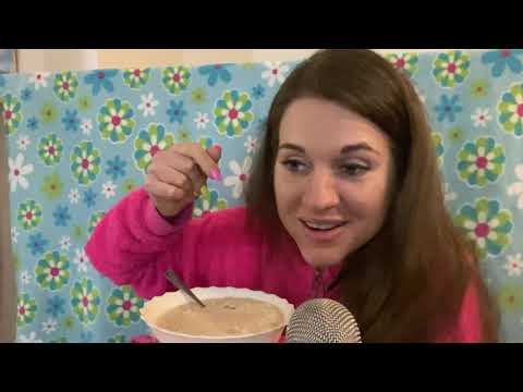 ASMR | 🍨 cauliflower ice cream eating | crushing sound