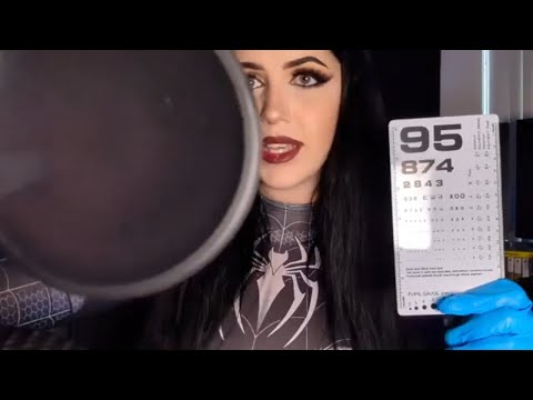 ASMR Goth Spiderman Eye Exam roleplay