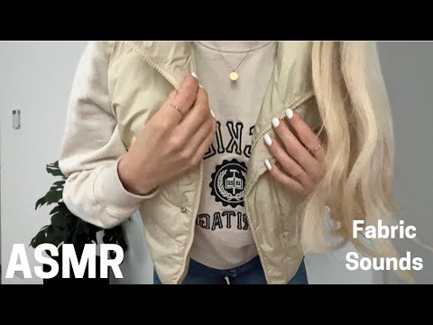 ASMR - Outfit Scratching & Tapping *lofi fabric sounds*