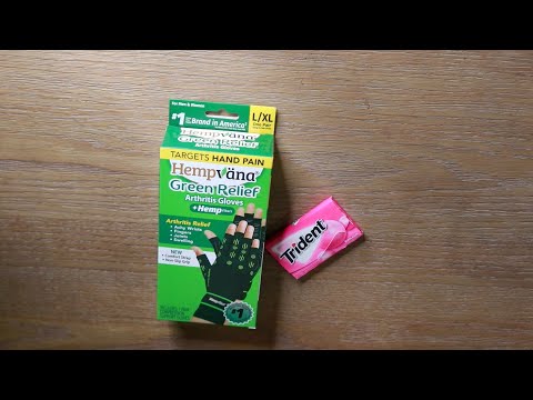 Hempvana Gloves ASMR Unboxing Chewing Bubblegum