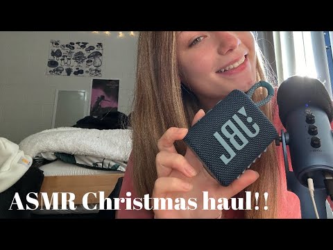 ASMR christmas haul! (very tingly)