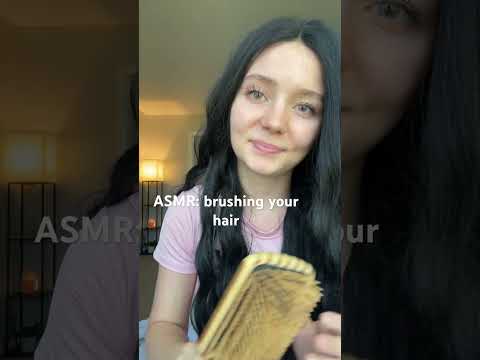 brushing your hair 🤍#asmr #hairasmr #comfort #whisper #sleep