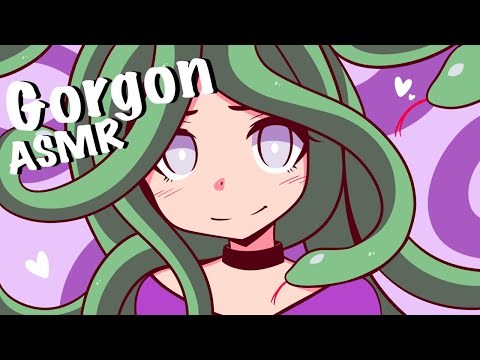 Meeting A Sweet Gorgon ♥ Monster Girl ASMR Roleplay F4A (reverse comfort, hissing & snake sounds)