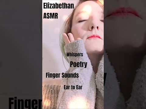 Ear To Ear Elizabethian #asmr #relax #fingers #4k #binaural #eartoear #60fps #shakespeare #puck
