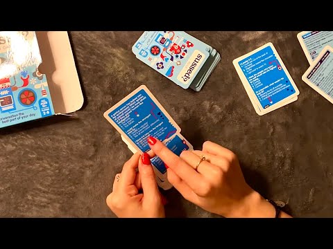 😴 ASMR - Picking 1 out of 3 Card Game -  Upclose Whispers / Mouth Sounds