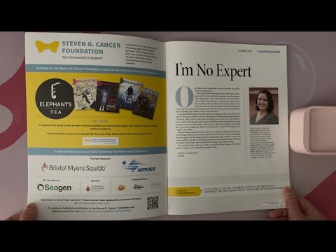 ASMR Flipping Through Elephants And Tea - December 2022 Issue | No Talking