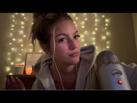 ASMR chapstick + lipgloss application | up close whispers , mouth sounds & kisses 💋🫶🏻💄